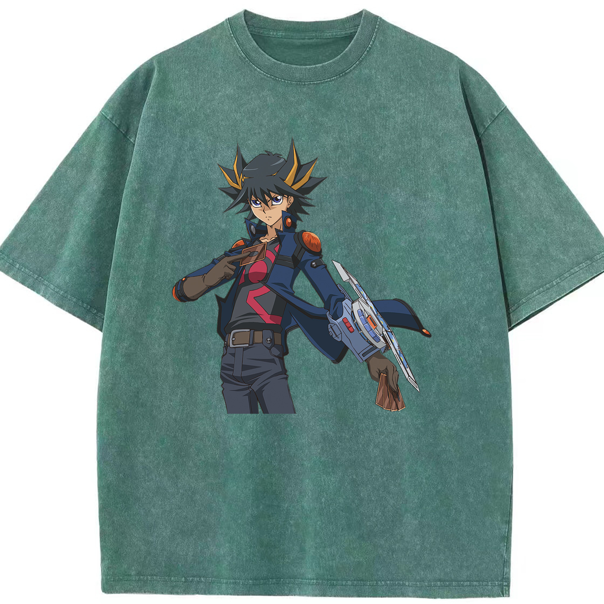 （画像用） 遊☆戯☆王 Yu-Gi-Oh! 綿100% ヴィンテージ風 半袖Tシャツ（フロントプリント）
